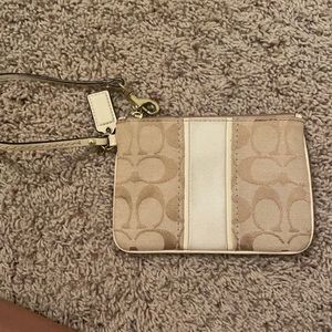 Coach wristlet/wallet. Gold. So cute